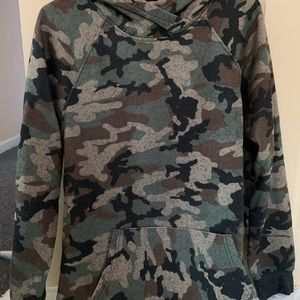 Camouflage hoodie sweatshirt